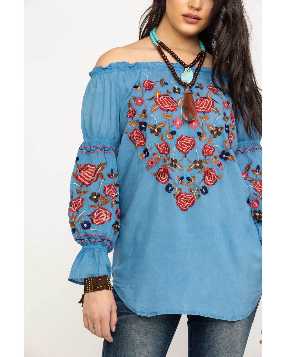 Image #4 - Honey Creek by Scully Women's Avalanche Peasant Blouse, , hi-res
