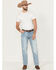 Image #1 - Levi's Men's 501® Original Stay Zen Light Wash Straight Rigid Denim Jeans, Light Wash, hi-res