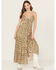 Image #1 - Rock & Roll Denim Women's Cactus Print Sleeveless Maxi Dress, Orange, hi-res