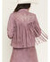 Image #4 - Idyllwind Women's Brook Embroidered Fringe Suede Jacket, Orchid, hi-res