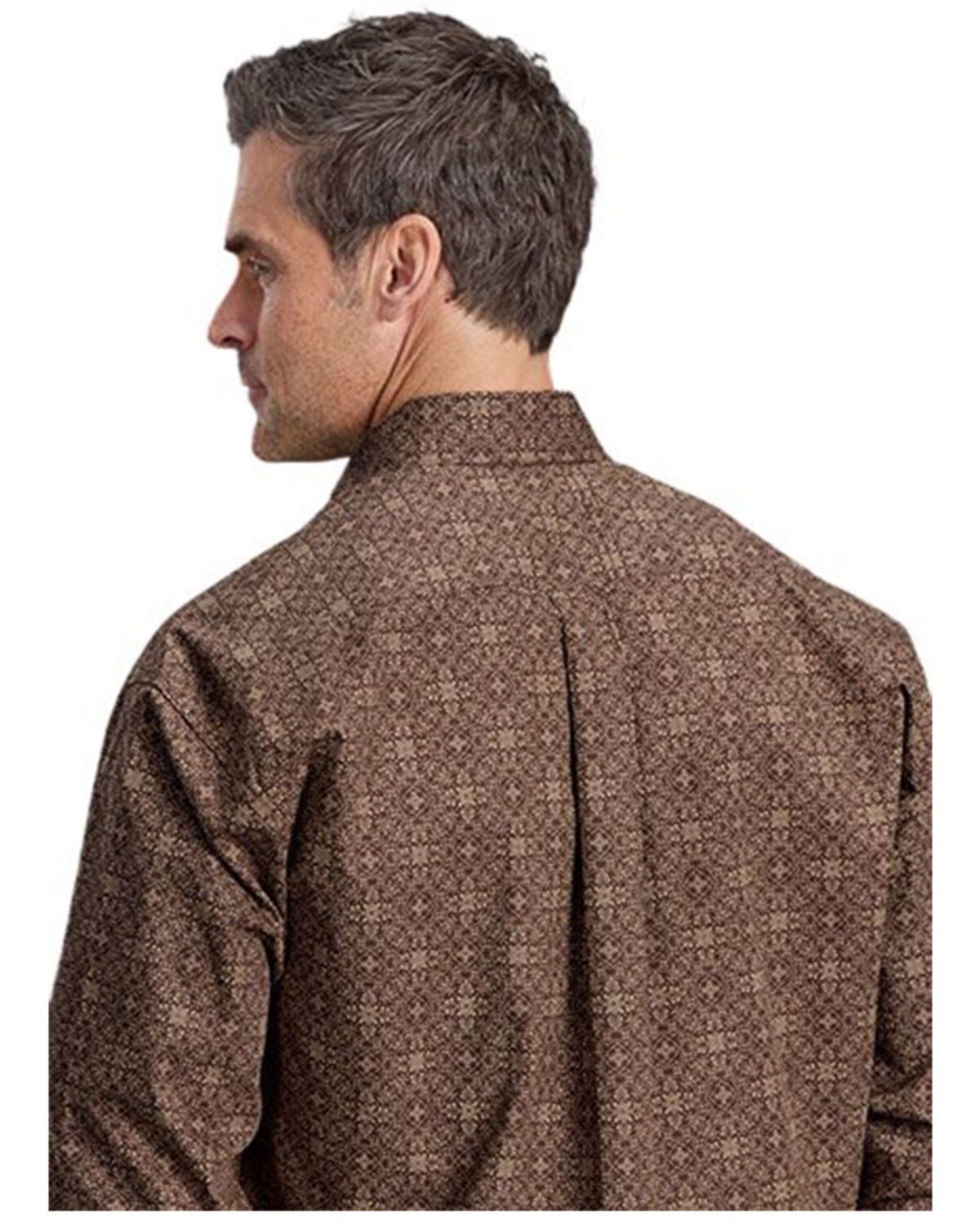 Product Name:  Stetson Men's Medallion Print Long Sleeve Button-Down Western Shirt