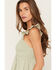 Image #2 - Cleo + Wolf Women's Solid Flutter Sleeve Shirt, Mint, hi-res