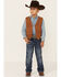 Scully Kid's Boar Suede Vest, Bourbon, hi-res