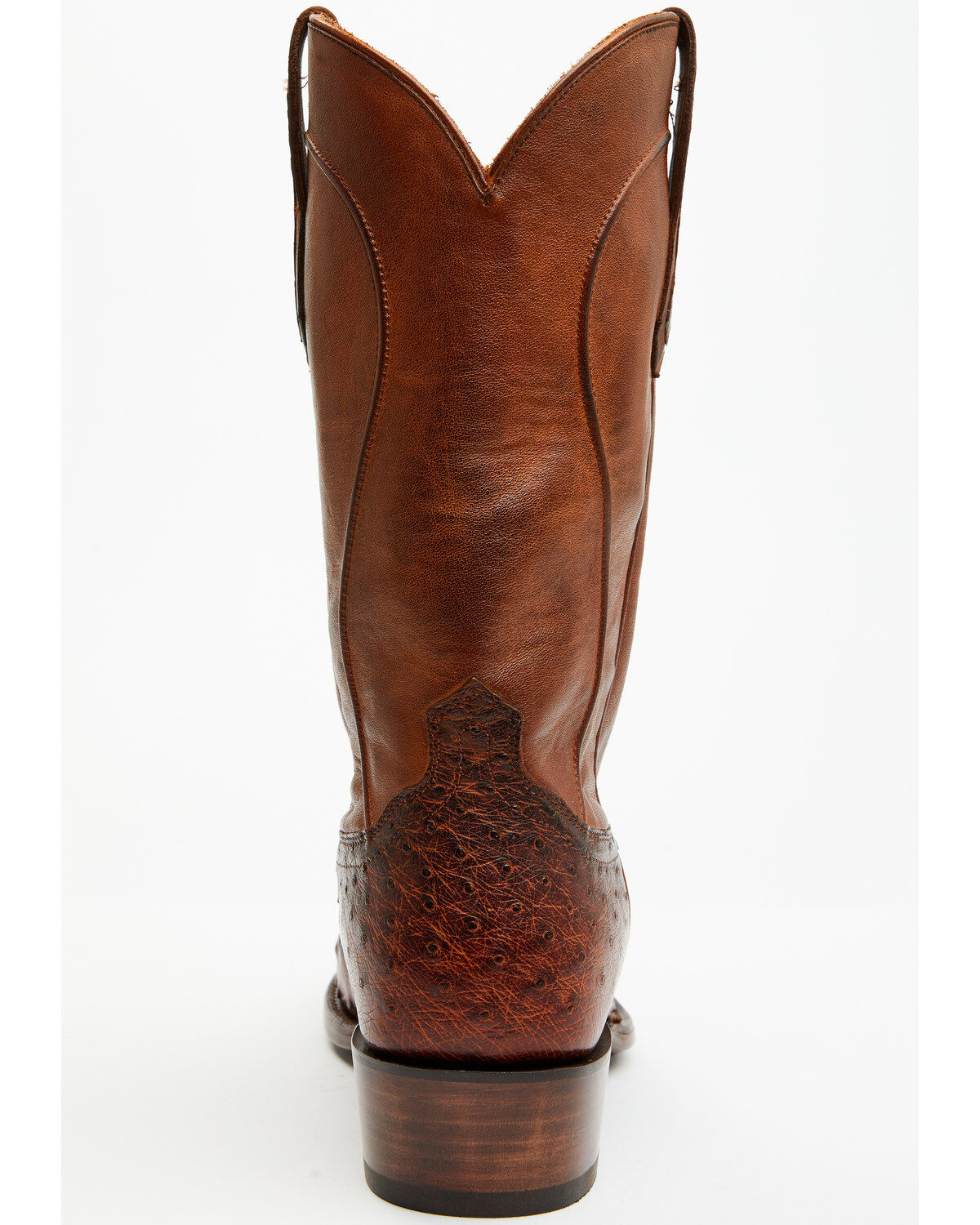 Image #5 - Cody James Black 1978® Men's Chapman Exotic Full-Quill Ostrich Western Boots - Round Toe, Cognac, hi-res