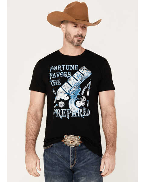 Cody James Men's Fortune Short Sleeve Graphic T-Shirt, Black, hi-res