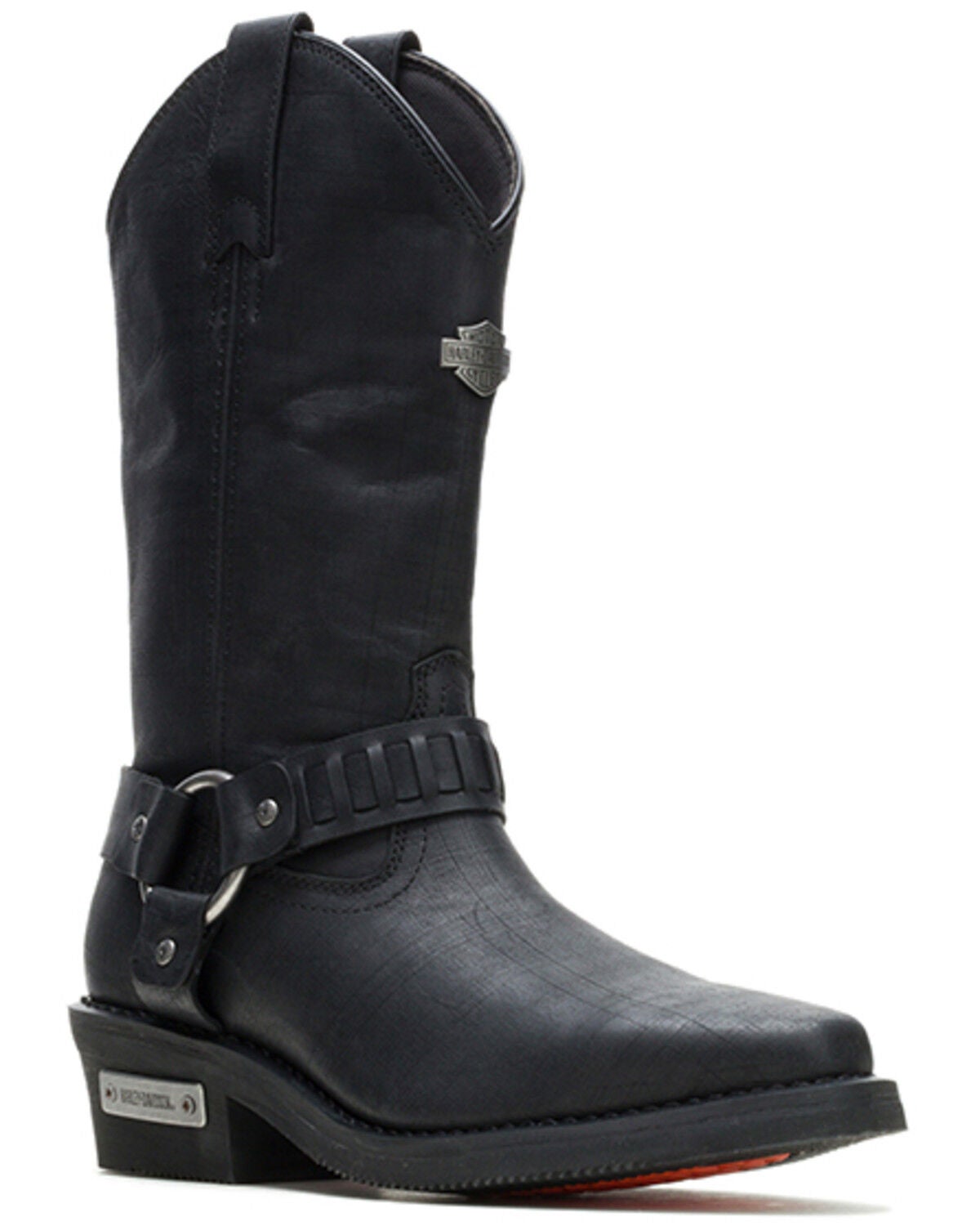 Harley Davidson Men's Pecos Motorcycle Boots - Square Toe, Black, hi-res