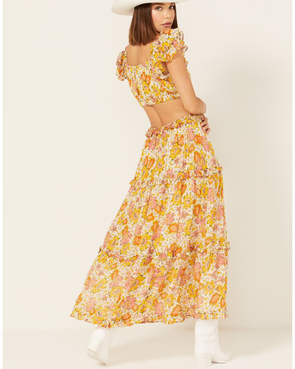 Image #4 - Cleobella Women's Floral Print Ruffle Clara Maxi Dress, Multi, hi-res