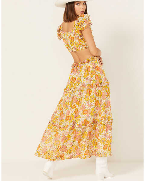 Cleobella Women's Floral Print Ruffle Clara Dress, Multi, hi-res