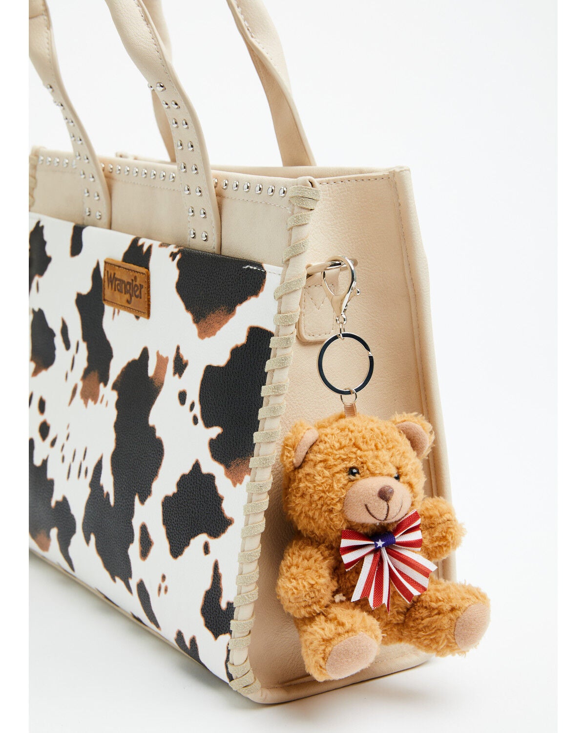 Image #1 - Shyanne Americana Brown Bear Bag Charm, Brown, hi-res