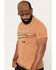 Image #2 - Strauss Men's Artwork Short Sleeve Graphic T-Shirt, Brown, hi-res