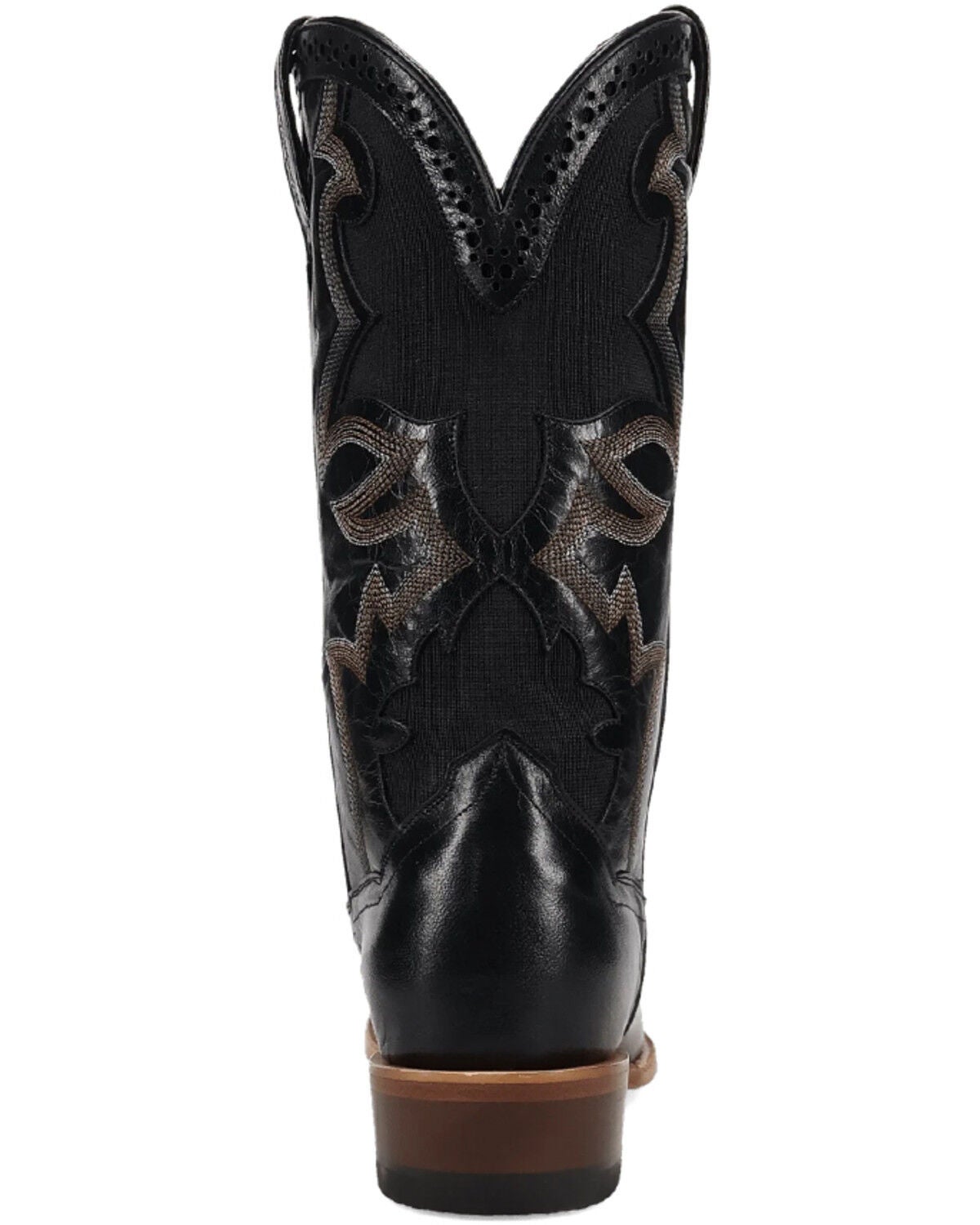 Image #5 - Dan Post Men's Frenchie Western Boots - Square Toe, Black, hi-res