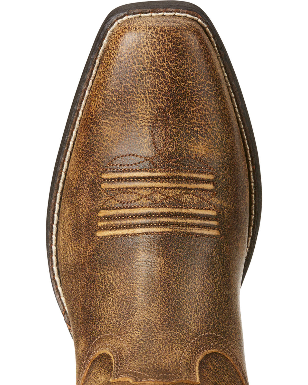 Image #4 - Ariat Women's Round Up Square Toe Western Boots, Lt Brown, hi-res
