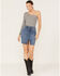 Image #1 - Shyanne Women's Medium Wash Stretch Western Denim Pencil Skirt, , hi-res