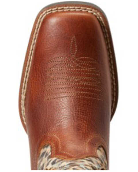Image #4 - Ariat Girls' Koel VentTEK Leopard Print Western Boots - Broad Square Toe , Brown, hi-res