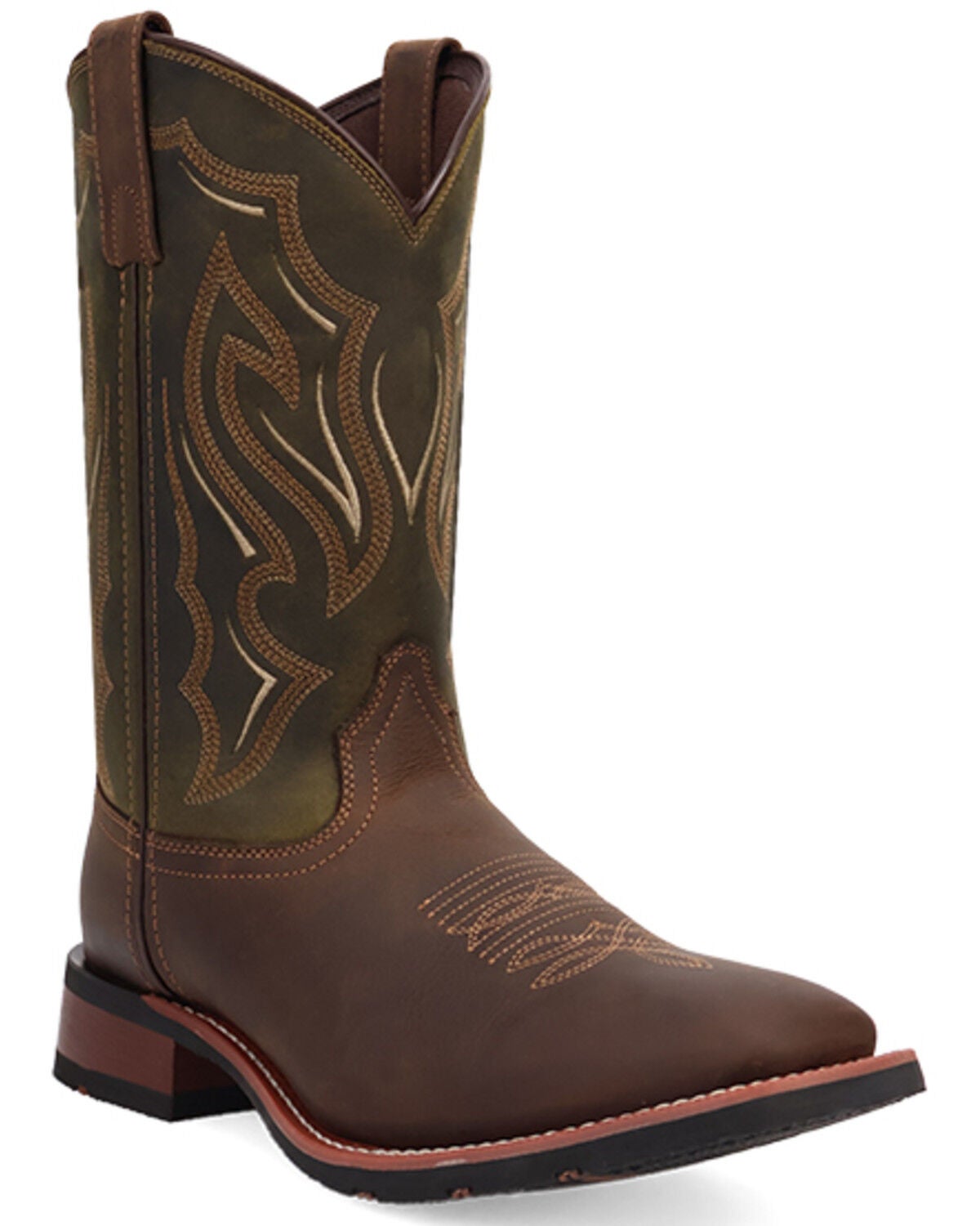 Laredo Men's Trailblazer Performance Western Boots - Broad Square Toe, Brown, hi-res