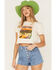Levi's Women's Badlands Graphic Jordie Cropped Tee, White, hi-res
