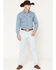 Image #1 - Wrangler Men's 936 Toughlite Light Wash Cowboy Cut Slim Straight Stretch Denim Jeans, Light Wash, hi-res