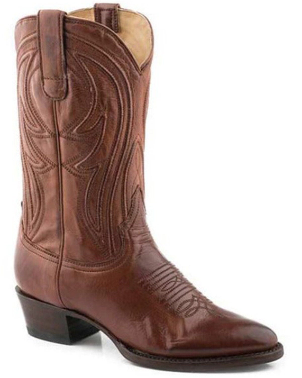 Stetson Women's Nora Western Boots - Round Toe, Brown, hi-res