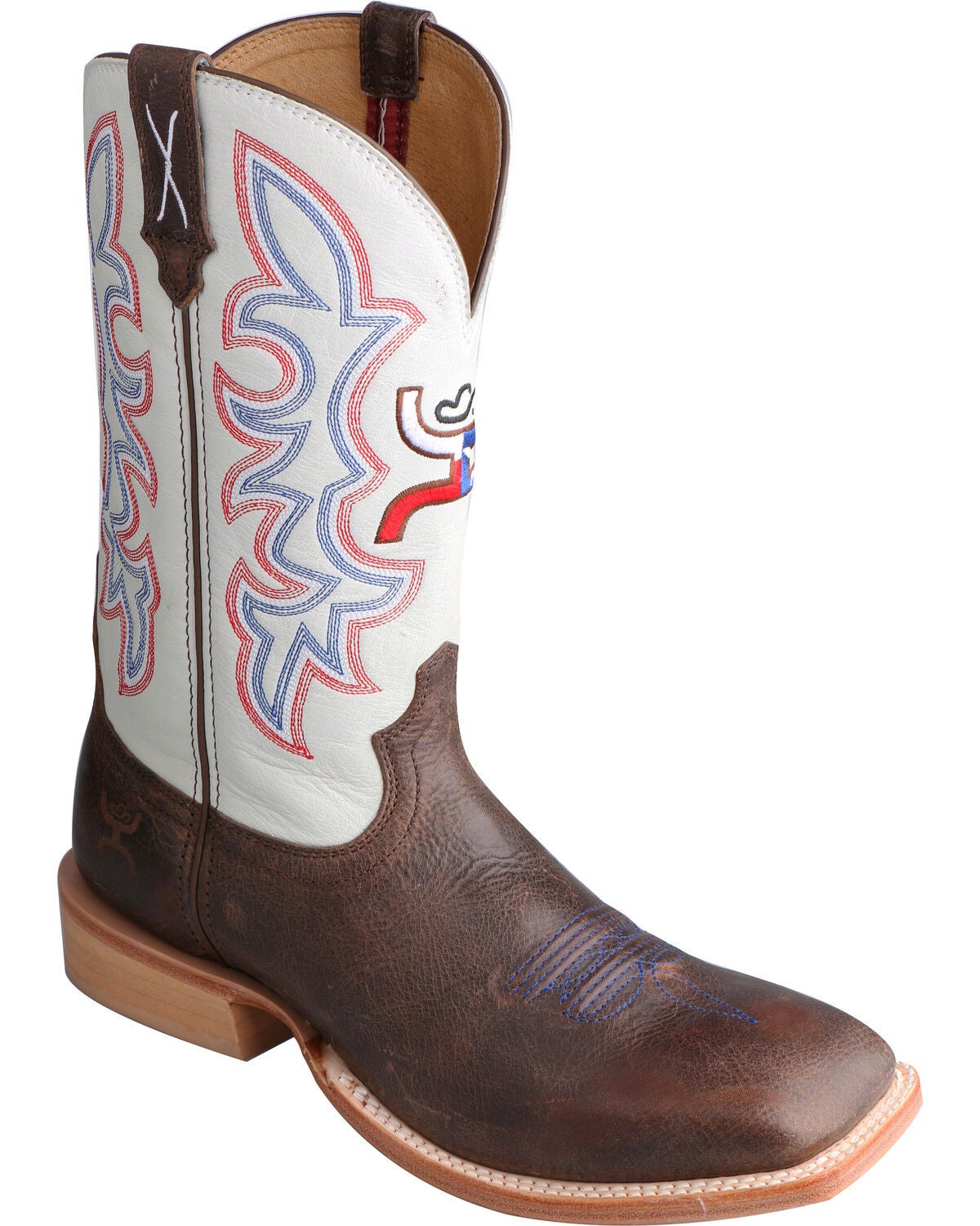 Hooey by Twisted X Men's Western Boots - Broad Square Toe, Brown, hi-res