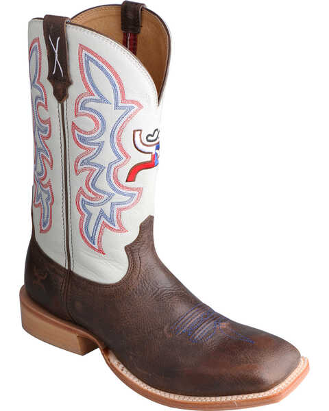 Image #1 - Hooey by Twisted X Men's Western Boots - Broad Square Toe, Brown, hi-res