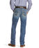 Image #1 - Ariat Men's M5 Nolan Slim Stackable Stretch Straight Leg Jeans, Blue, hi-res
