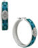 Image #1 - Lainey Wilson Women's Beaded Hoop Earrings, Silver, hi-res