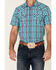Gibson Men's Montage Plaid Short Sleeve Snap Western Shirt , , hi-res