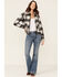 Image #4 - Stetson Women's Ombre Plaid Jacket, Black, hi-res