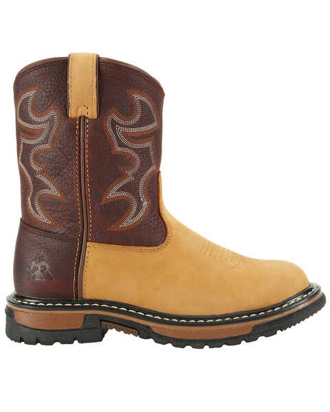 Image #2 - Rocky Kid's Branson Roper Western Boots, Brown, hi-res
