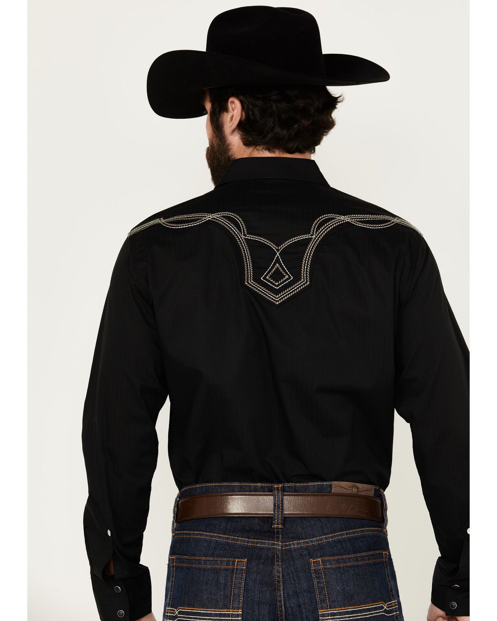 Rock 47 by Wrangler Men s Long Sleeve Embroidered Snap Western Shirt Boot Barn