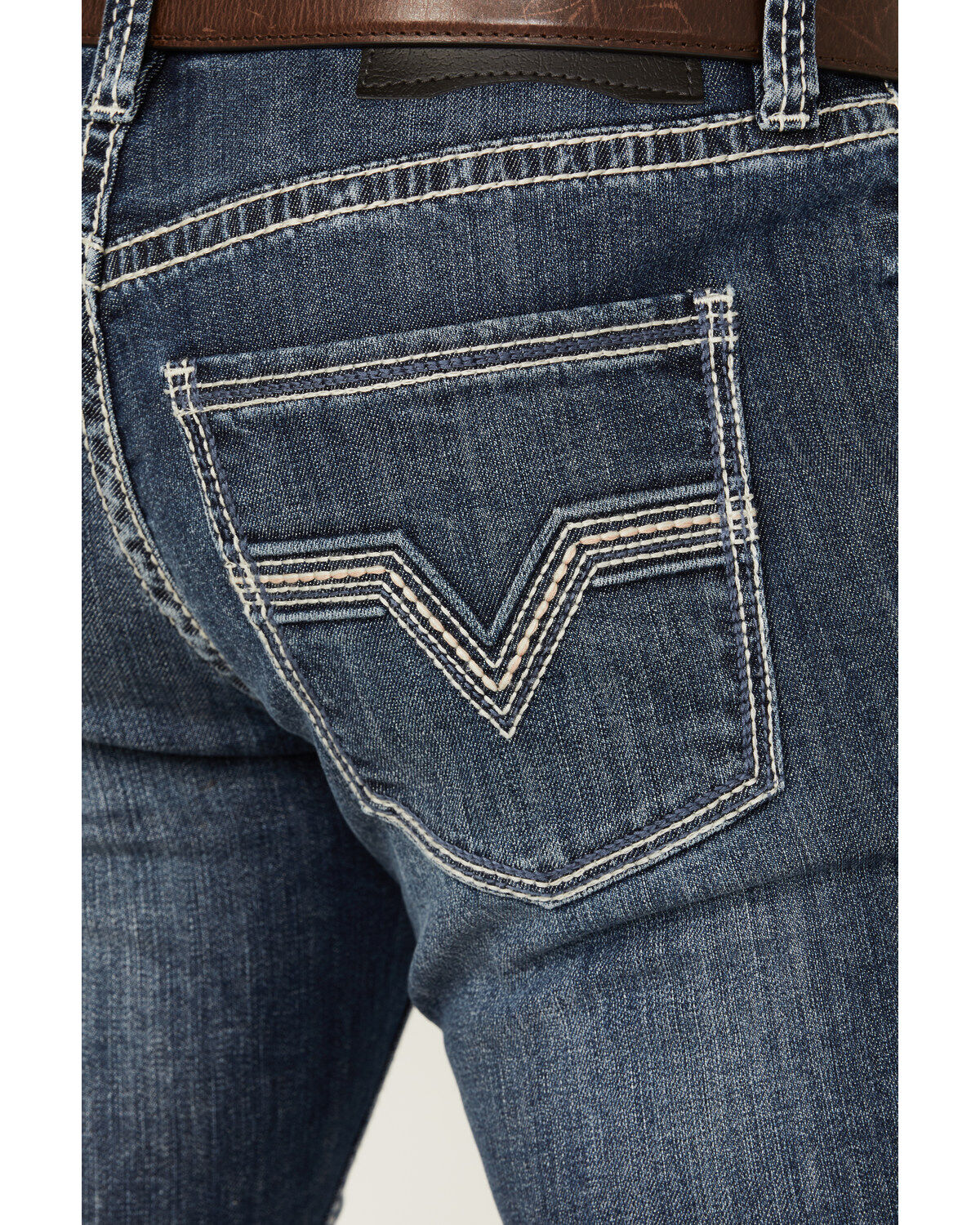 Product Name:  Rock & Roll Denim Men's Rifle Dark Vintage Wash Skinny Stretch Denim Jeans