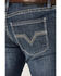 Image #4 - Rock & Roll Denim Men's Rifle Dark Vintage Wash Skinny Stretch Denim Jeans, , hi-res
