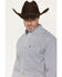 Image #2 - Wrangler Men's Geo Print Long Sleeve Button-Down Western Shirt - Tall, Teal, hi-res