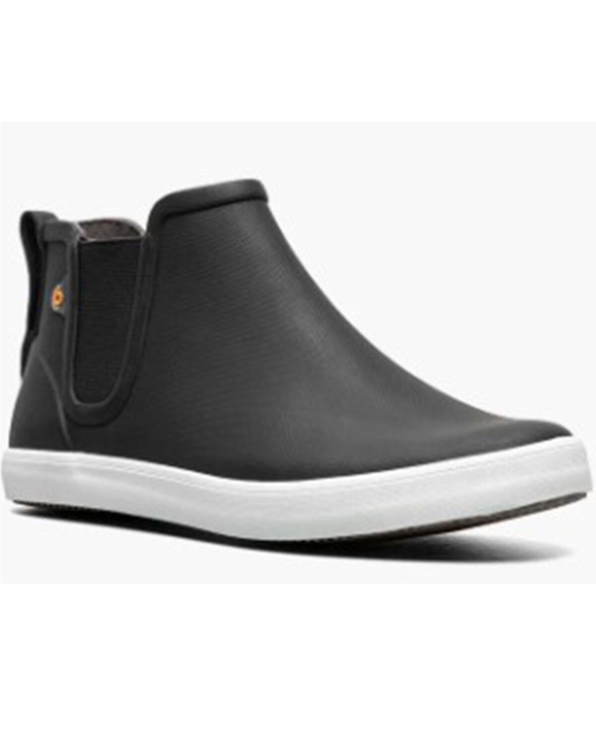 Image #1 - Bogs Women's Kicker Waterproof Rain Chelsea Work Boots - Round Toe, Black, hi-res