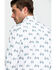 Image #5 - Rock & Roll Denim Men's Bull Skull Print Long Sleeve Western Shirt, Charcoal, hi-res