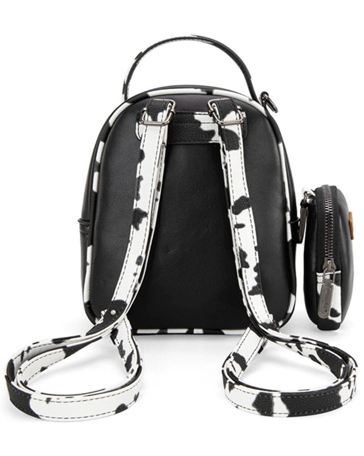 Image #3 - Wrangler Women's Cow Print Mini Backpack, Black, hi-res