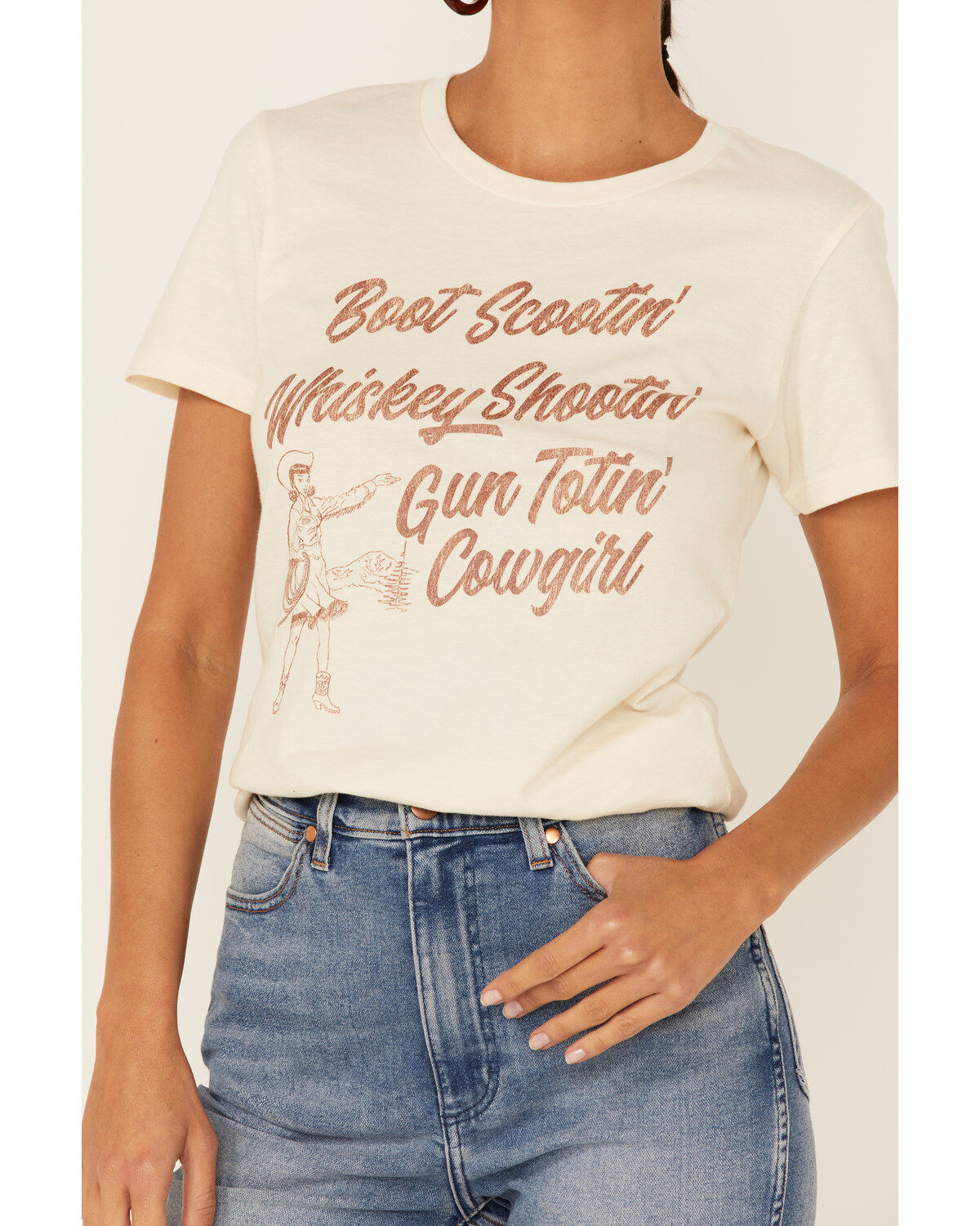 Image #2 - Southern Sierra Women's Boot Scootin Whiskey Shootin Graphic Short Sleeve Tee, , hi-res