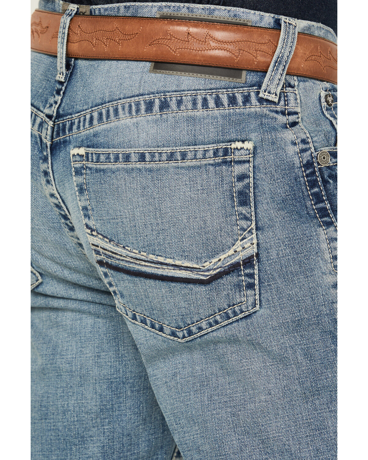 Product Name:  Ariat Men's Boot Barn Exclusive M2 Nolan Badger Medium Wash Relaxed Bootcut Stretch Denim Jeans