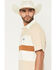 Image #2 - Kimes Ranch Men's Stripe Block Short Sleeve Polo Shirt, Tan, hi-res