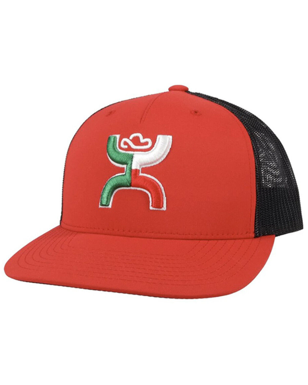 Image #1 - Hooey Boys' Boquillas Logo Ball Cap, Red, hi-res