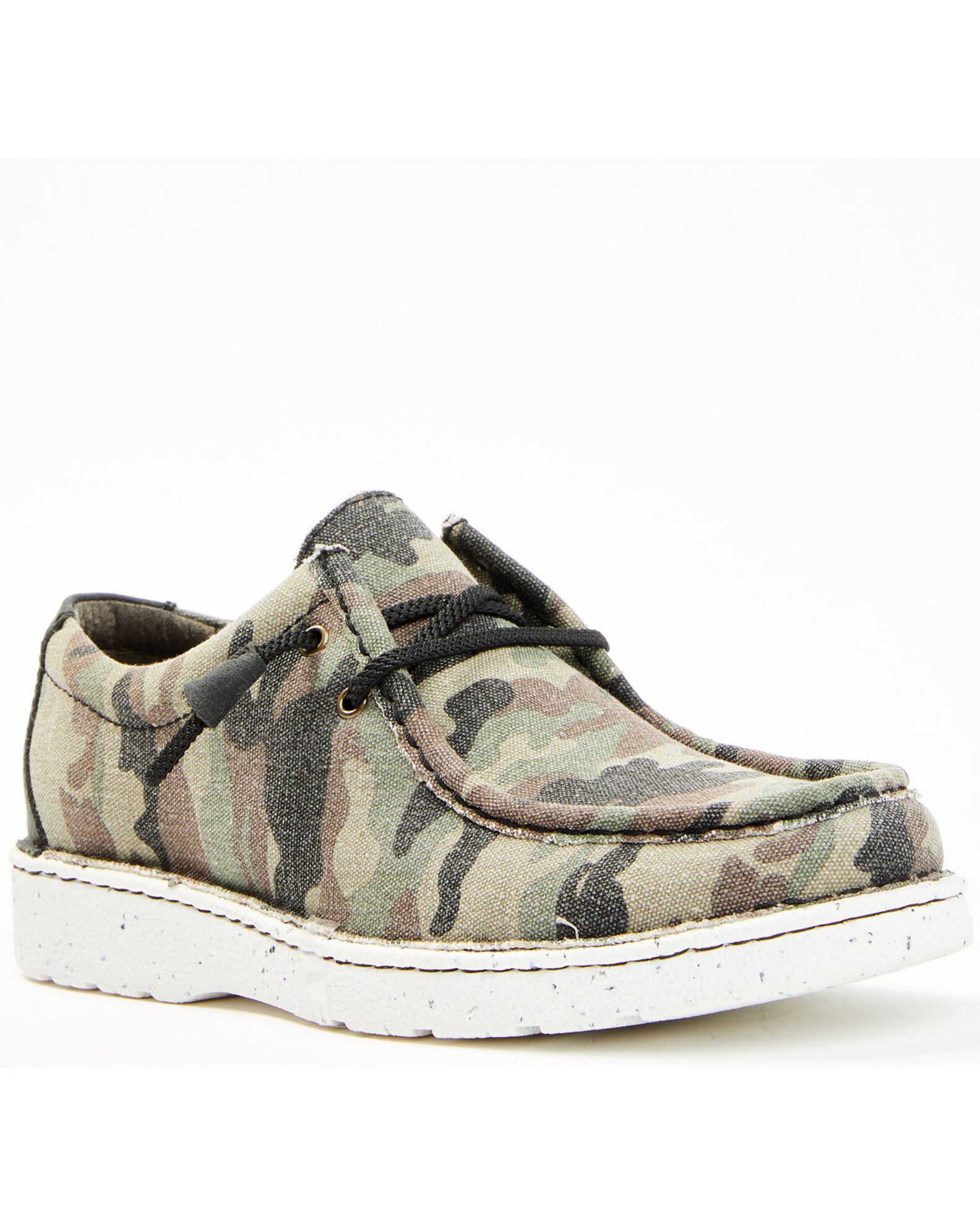 Product Name Justin Men s Hazer Camo Print Casual Slip On Shoes Moc Toe