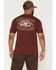 Image #1 - Troll Co Men's Wing Spanner Short Sleeve Graphic T-Shirt, Burgundy, hi-res