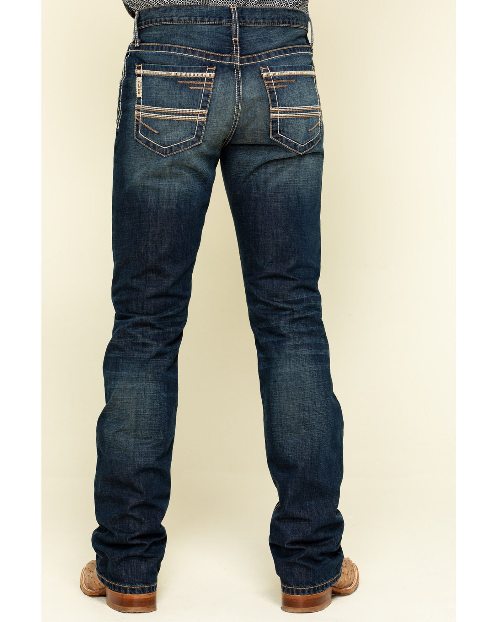 Cinch Men's Ian Rigid Dark Slim Bootcut Jeans