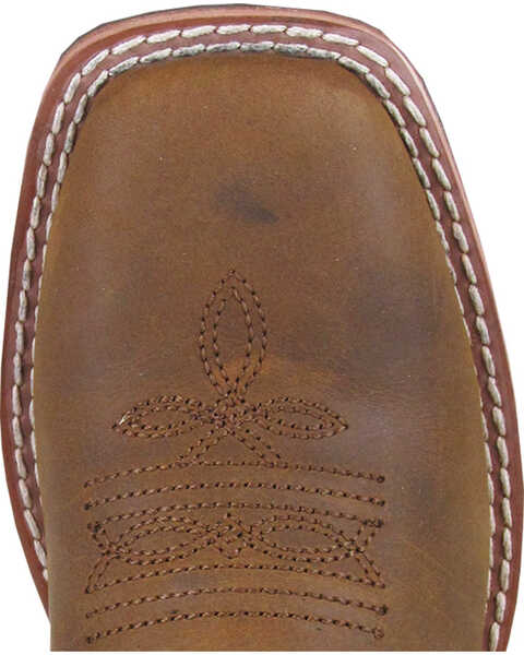 Smoky Mountain Youth Boys' Jesse Western Boot - Square Toe, Brown, hi-res