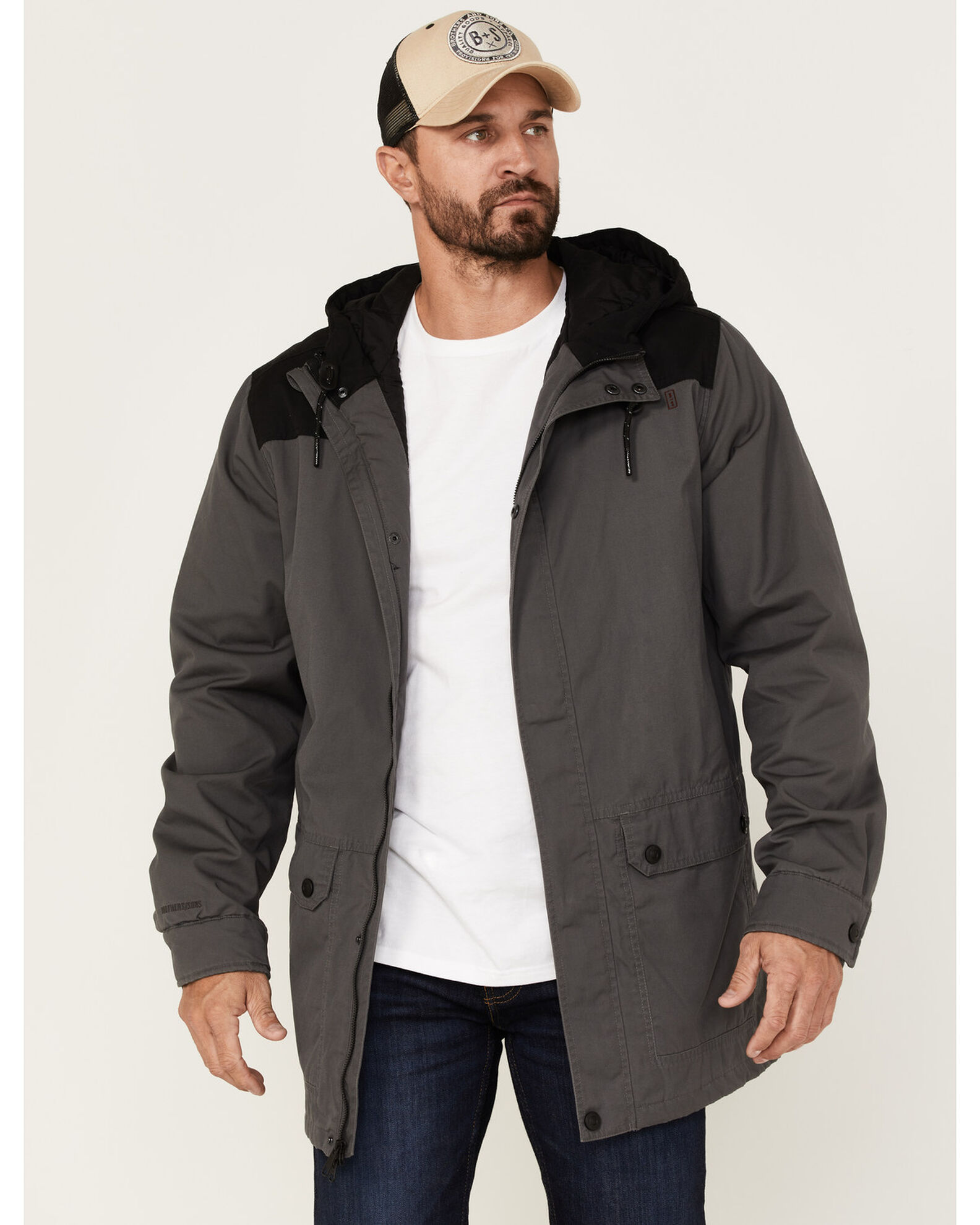 Waxed canvas deals hooded jacket