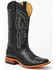 Image #1 - Horse Power Men's Boot Barn Exclusive Ostrich Print Tall Western Boots - Broad Square Toe, Black, hi-res