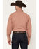 Image #4 - George Strait by Wrangler Men's Geo Print Long Sleeve Snap Stretch Western Shirt, Rust Copper, hi-res