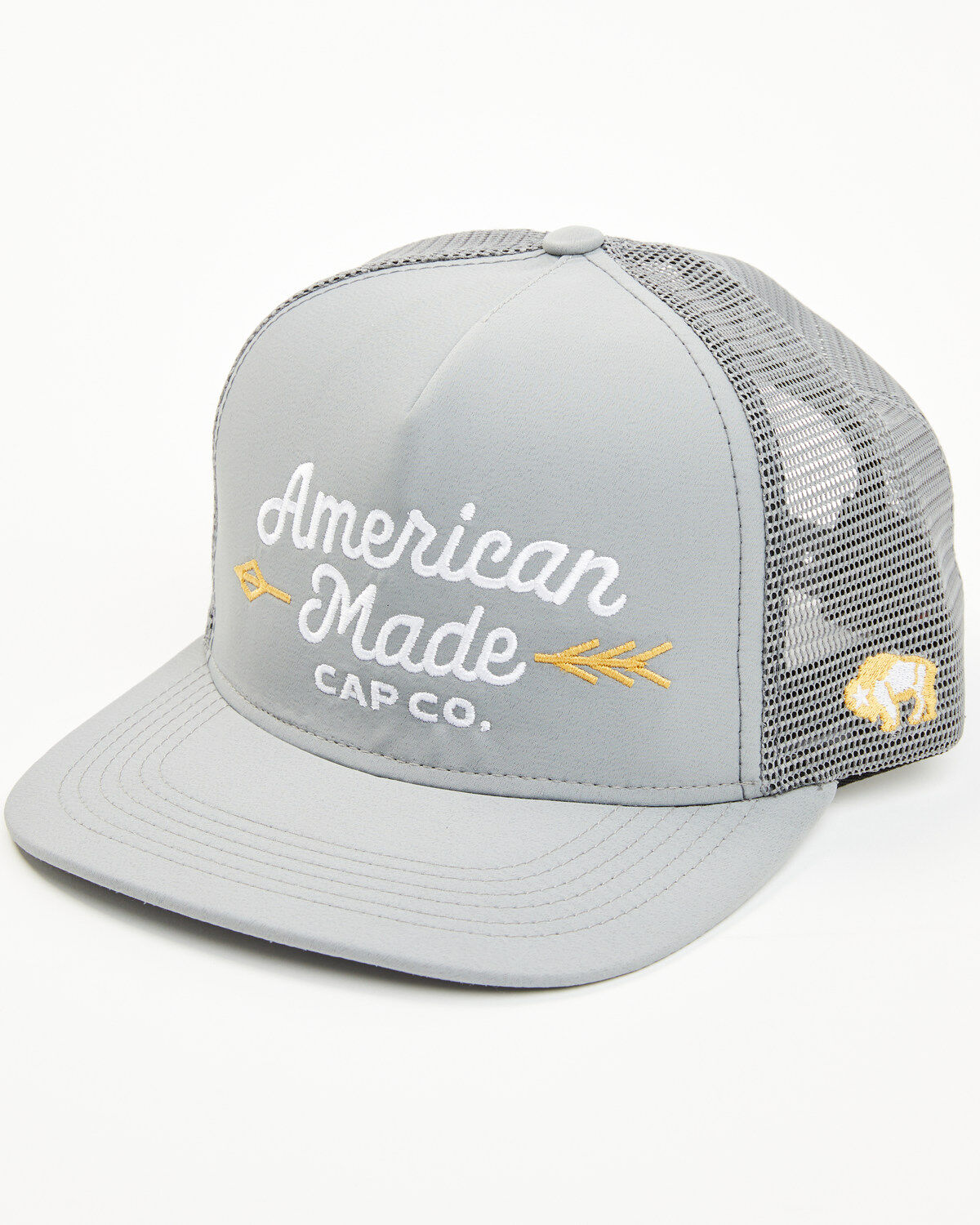 Image #1 - Hooey American Made Ball Cap, Grey, hi-res