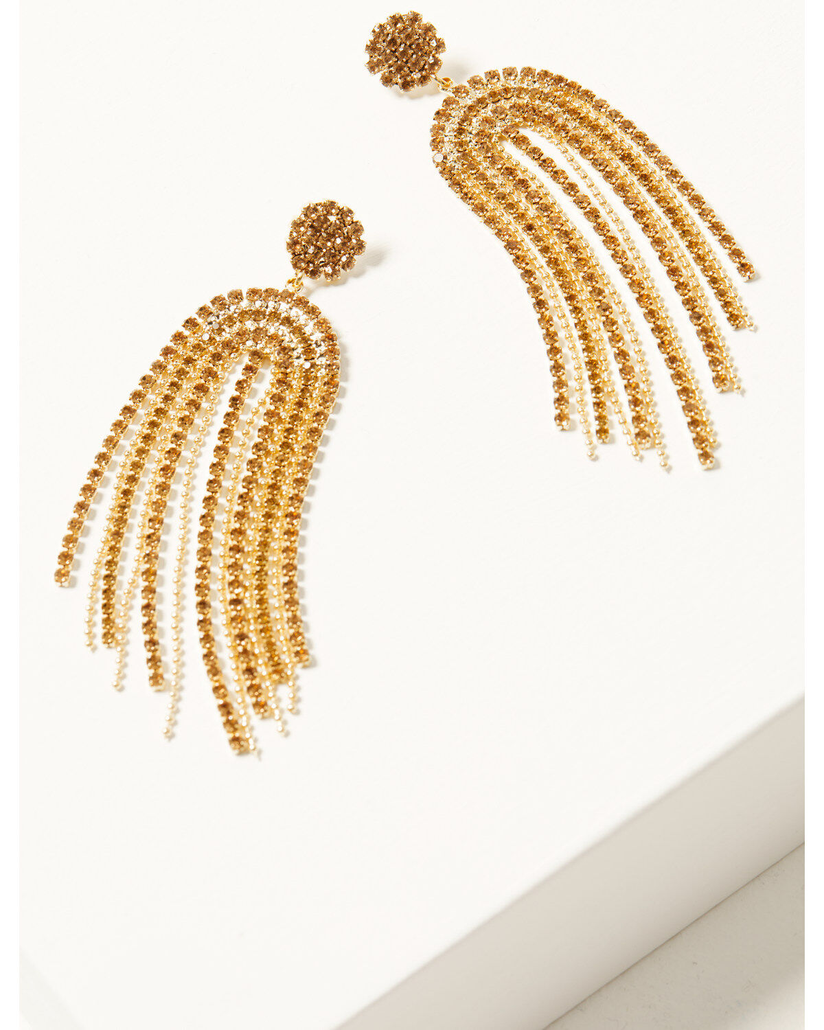 Image #1 - Shyanne Women's Rosa Lane Waterfall Earrings, Gold, hi-res