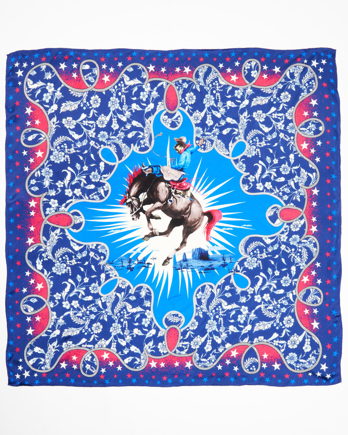 Image #2 - Idyllwind Women's Freeland Silk Bandana, Multi, hi-res